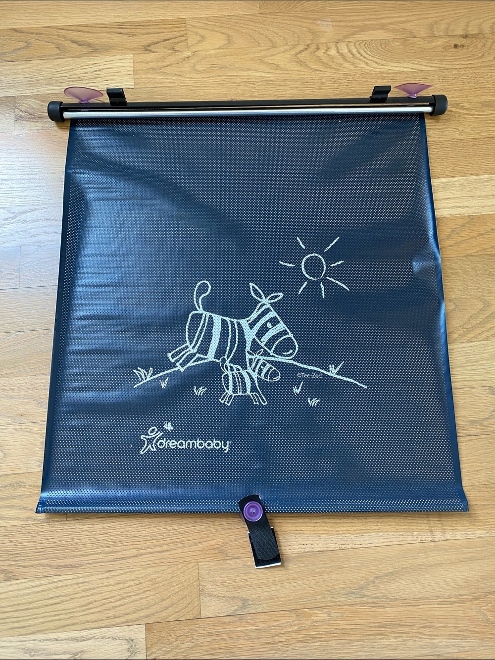 Dreambaby Black Sunshade with Zebra Print